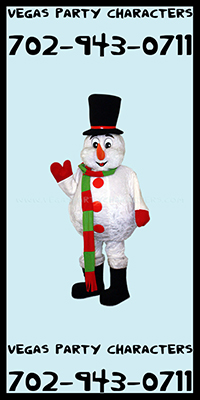 Snowman Mascot Character Costume