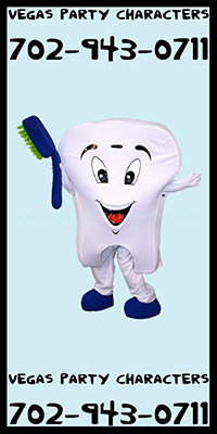 Tooth Mascot Character Costume