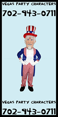 Uncle Sam Mascot Character Costume